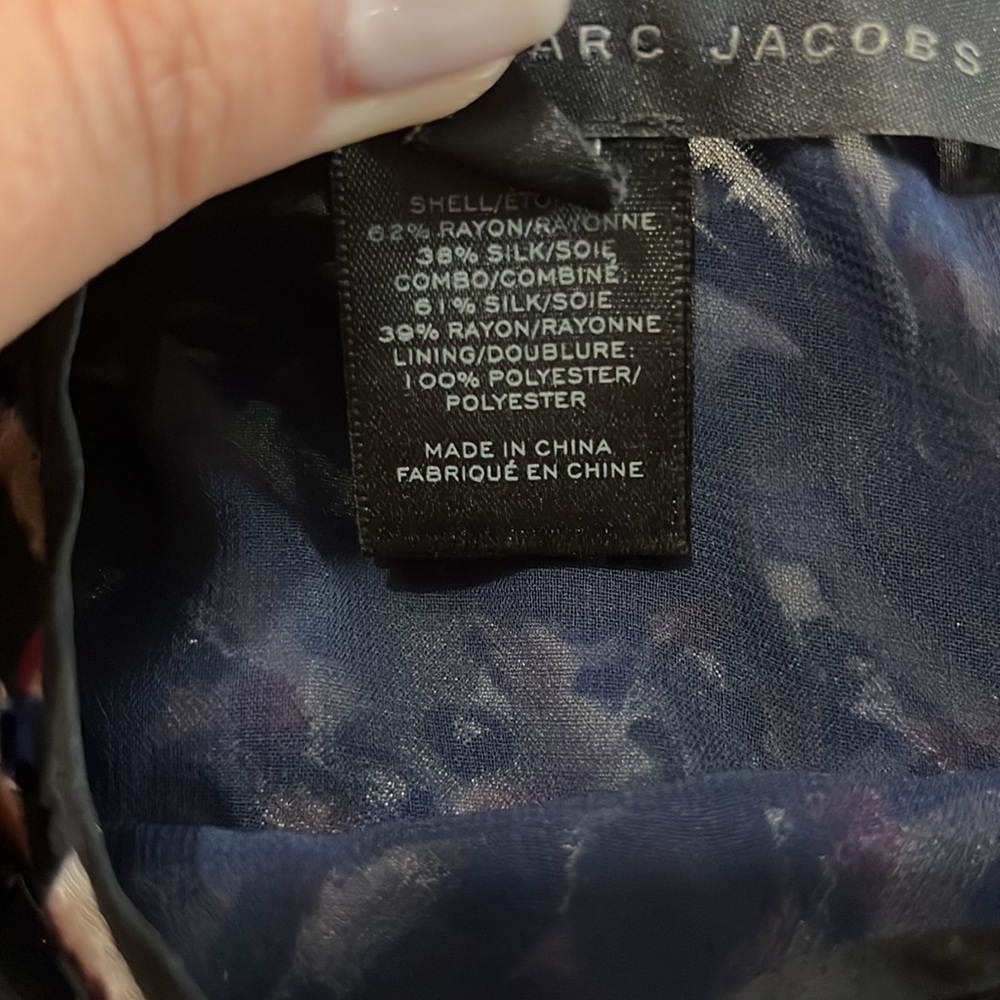 Marc By Marc Jacobs Velvet Devore Puzzle Dress Size 2 - Picture 8 of 13
